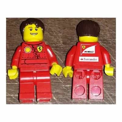 F1 Ferrari Pit Crew Mechanic - with Torso Stickers