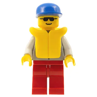 Coast Guard 1 - Red Legs, Blue Cap, Sunglasses, Life Jacket