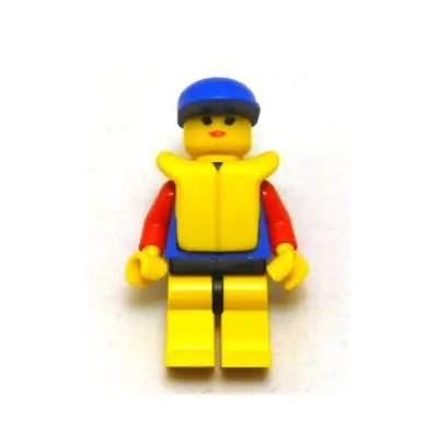 Coast Guard City Center - Red Collar & Arms, Yellow Legs with Black Hips, Blue Cap, Life Jacket