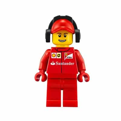 Scuderia Ferrari Team Crew Member - Male, Thin Grin with Teeth