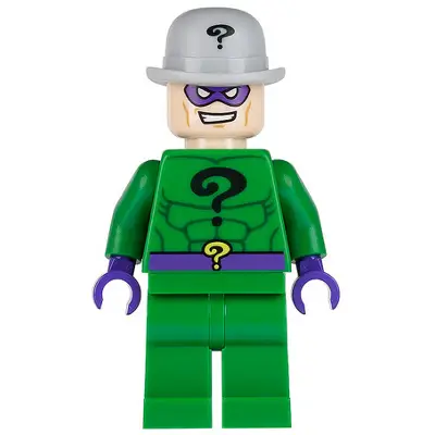 The Riddler - Green Outfit, Light Bluish Gray Bowler Hat
