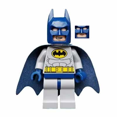 Batman - Light Bluish Gray Suit with Yellow Belt and Crest, Dark Blue Mask and Cape (Type 2 Cowl)