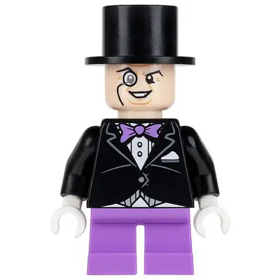 The Penguin - Medium Lavender Short Legs, Black Jacket