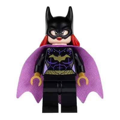 Batgirl - Minifigure, Black Suit, Lavender Cape