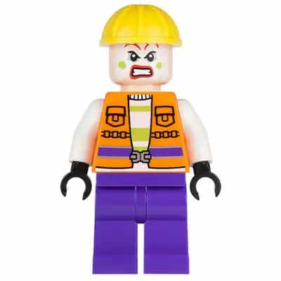 Joker's Goon - Construction Outfit, Orange Jacket, Yellow Helmet, Purple Legs