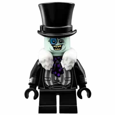 The Penguin - White Fur Collar, Black Suit, Smile