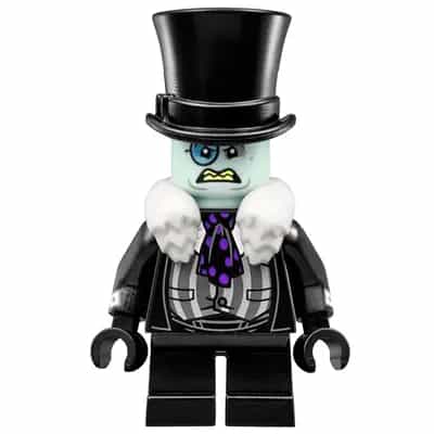 The Penguin - White Fur Collar, Black Suit, Angry
