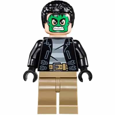 Masked Robber - Green Mask, Striped Shirt