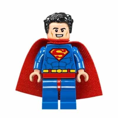 Superman - Blue Suit, Spongy Cape, Tousled Hair, Open Mouth / Red Eyes