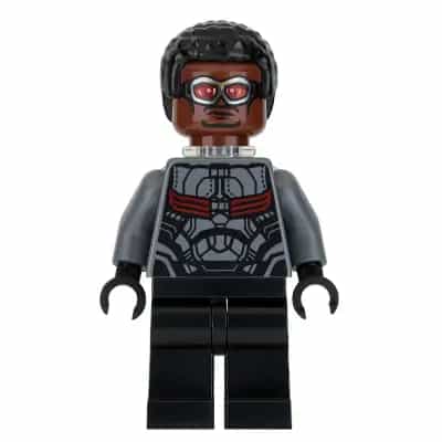 Falcon - Dark Bluish Gray and Black Suit, Plain Legs