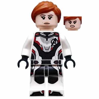 Black Widow - White Jumpsuit, Dark Orange Ponytail