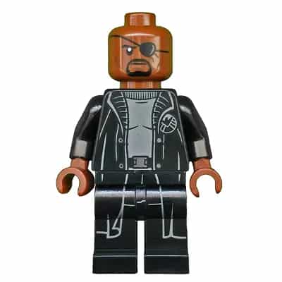 Nick Fury - Gray Sweater and Black Trench Coat (Undetermined Legs)