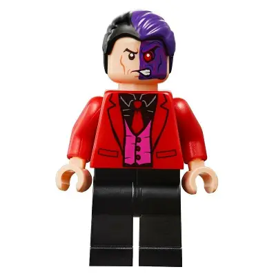 Two-Face - Black Shirt, Red Tie and Jacket