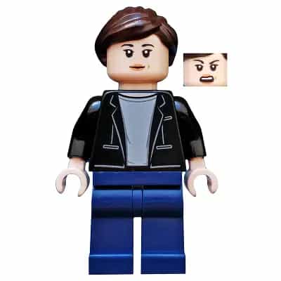 Maria Hill - Black Jacket, Light Bluish Gray Shirt, Dark Blue Legs
