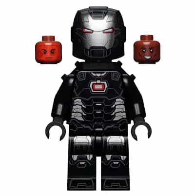 War Machine - Black and Silver Armor with Neck Bracket