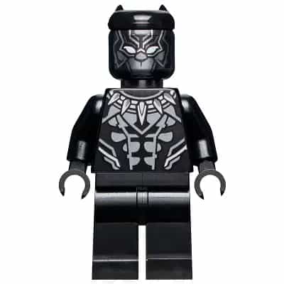 Black Panther - Dark Silver Armor, White Eyes