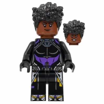 Shuri - Black and Dark Purple Top