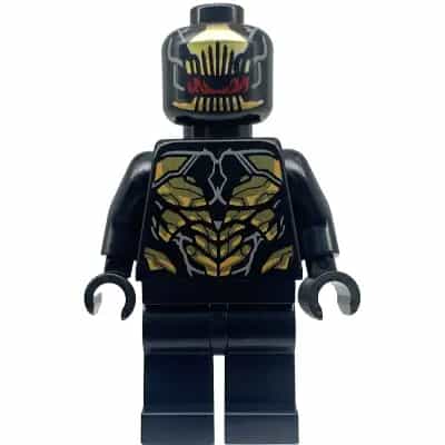 Outrider - Torso with Short Dark Bluish Gray Tips at Neck