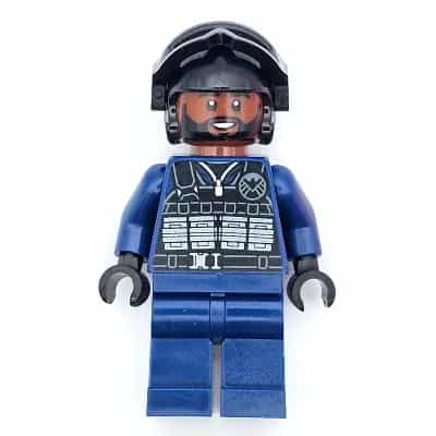 SHIELD Agent - Male, Tactical Vest, Black Goggles, Reddish Brown Head