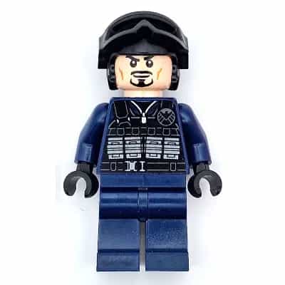 SHIELD Agent - Tony Stark, Tactical Vest, Black Helmet and Goggles