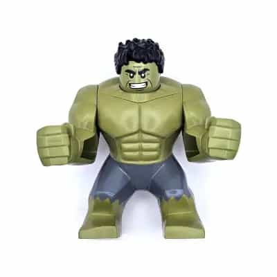 Hulk - Giant, Dark Bluish Gray Pants, Smile