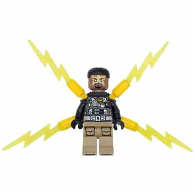 Electro - Black and Dark Tan Outfit, Medium Brown Head, Small Electricity Wings