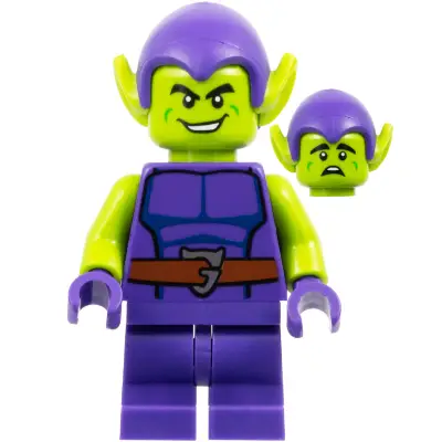 Green Goblin - Lime Skin, Dark Purple Outfit, Medium Legs