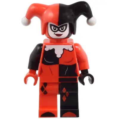 Harley Quinn - Jester's Cap, Black and Red Hands, Rounded Collar