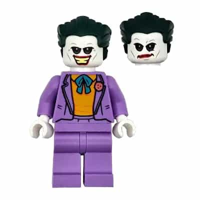 The Joker - Medium Lavender Suit, Bright Light Orange Vest, Dark Green Hair