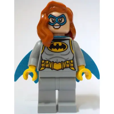 Batgirl - Minifigure, Light Bluish Gray Suit