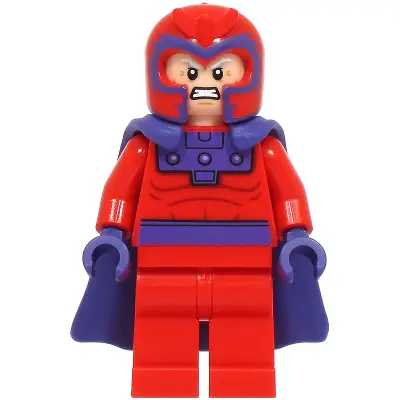Magneto - Red Outfit, Flexible Rubber Cape