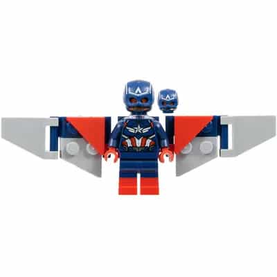 Captain America (Sam Wilson) - Dark Blue Suit, Backpack and Wings without Stickers