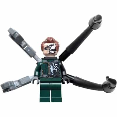 Dr. Octopus (Otto Octavius) / Doc Ock - Dark Green Suit Half Venomized, 2 Mechanical Arms and 2 Back Appendages