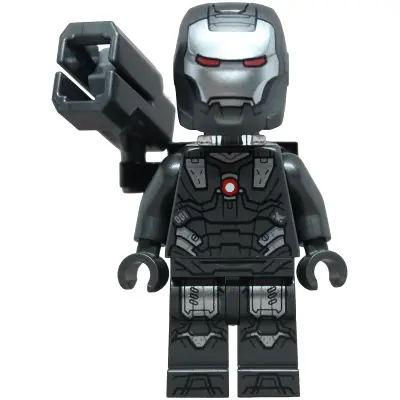 War Machine - Pearl Dark Gray and Silver Armor with Neck Bracket, Ingot, Plate with Clip and Shooter