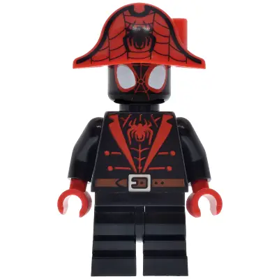 Spider-Man (Miles 'Spin' Morales) - Black Medium Legs, Red Spider Log, Pirate Hat