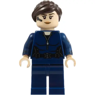 Maria Hill - Dark Blue Suit, Printed Arms