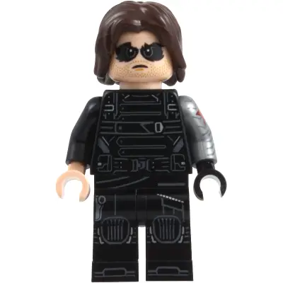 Winter Soldier - Dark Brown Hair, Black and Light Nougat Hands