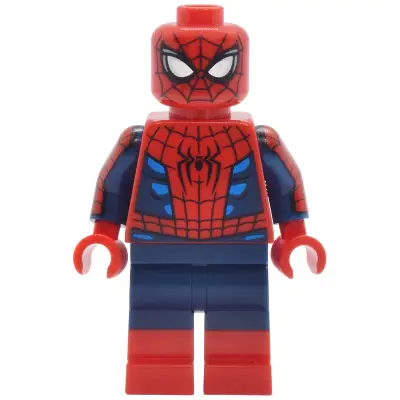 Spider-Man - Suit with Dark Azure Highlights, Printed Dark Blue Arms, Red Boots
