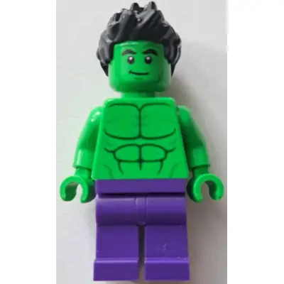 Hulk - Minifigure, Dark Purple Legs, Spiked Hair