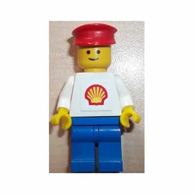 Shell - Classic - Blue Legs, Red Hat (Torso with Squared Sticker)