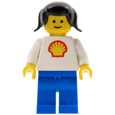 Shell - Classic - Blue Legs, Black Pigtails Hair