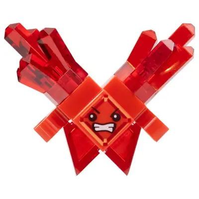 Kryptomite - Red, Large Crystals, Hands