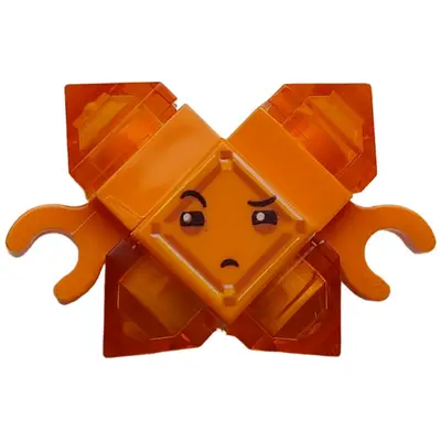 Kryptomite - Orange, Small Crystals (Pyramids), Hands