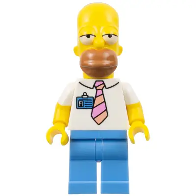 Homer Simpson - Shirt with Tie and Badge
