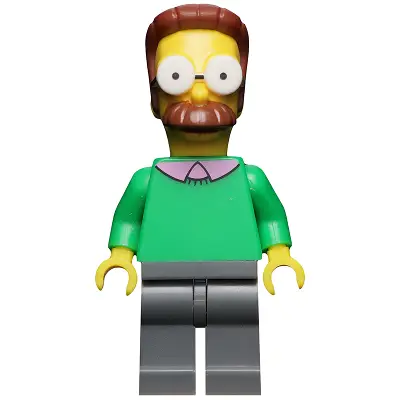 Ned Flanders, The Simpsons, Series 1 (Minifigure Only without Stand and Accessories)
