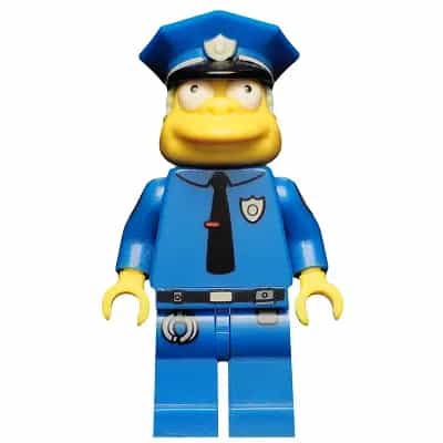 Chief Wiggum, The Simpsons, Series 1 (Minifigure Only without Stand and Accessories)