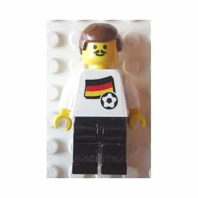 Soccer Player - German Player 1, German Flag Torso Sticker on Front, Black Number Sticker on Back (specify number in listing)