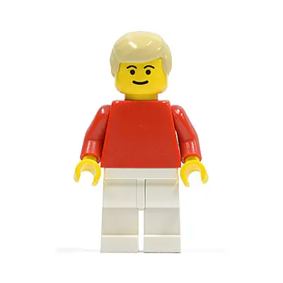 Soccer Player Red/White Team Player 2
