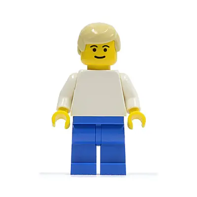 Soccer Player White/Blue Team Player 2