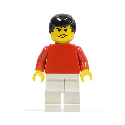 Soccer Player Red/White Team Player 3